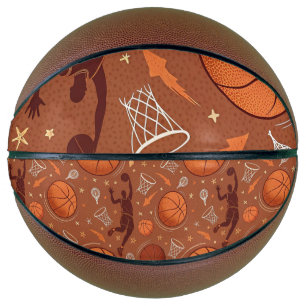 Balón de baloncesto de tamaño completo con patrón