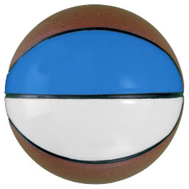 Balón De Baloncesto Deportes de estilo real azul y blanco Personalizad