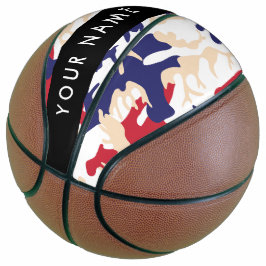 Balón De Baloncesto Día de la Independencia Camuflaje Su nombre Person