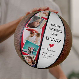 Balón De Baloncesto Día del Padre Colaje de Fotos Moderno Adorable