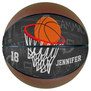 Balón De Baloncesto Diseño personalizado de baloncesto y aros
