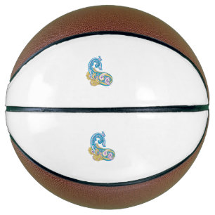 Balón De Baloncesto Dot, Sherpa Blue, Golden Sand Design