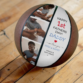 Balón De Baloncesto Dulce Foto Collage del Primer Día del Padre para P