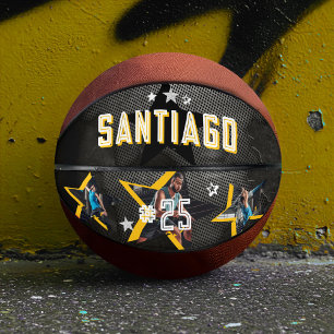 Balón De Baloncesto Edgy All Star Sports Photo Star Design Keepsake