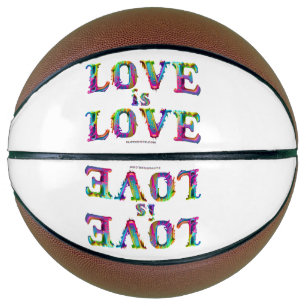 Balón De Baloncesto El amor de SlipperyJoe es el amor pintar el orgull