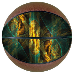 Balón De Baloncesto El arte abstracto del ojo de la jungla