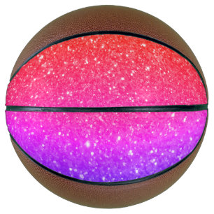 Balón De Baloncesto ¡El baloncesto rosa Purpurina Glitz!