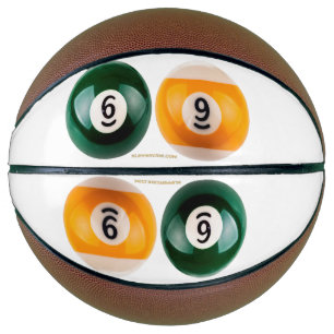Balón De Baloncesto El billar duro 69 de SlipperyJoe con una bola de b