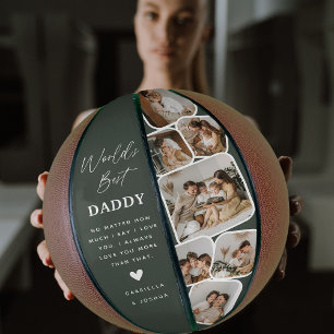Balón De Baloncesto El mejor papá del mundo de la red multifotografía 