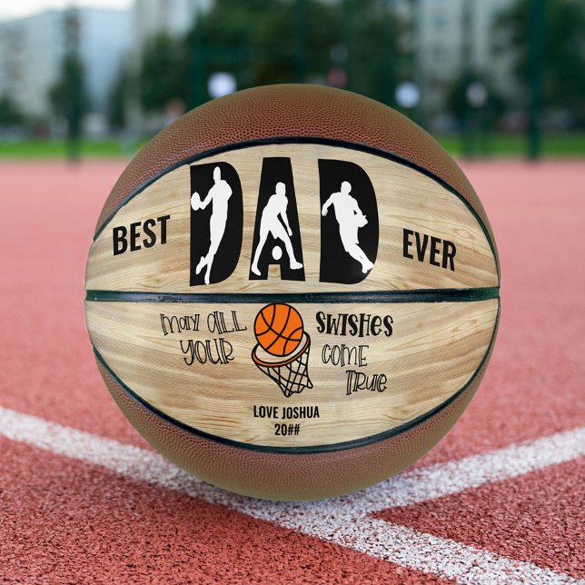 Balón De Baloncesto El mejor papá jamás desea hacerse realidad persona (Subido por el creador)