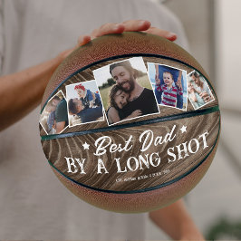Balón De Baloncesto El Mejor Papá Rústico Con Un Largo Agudo