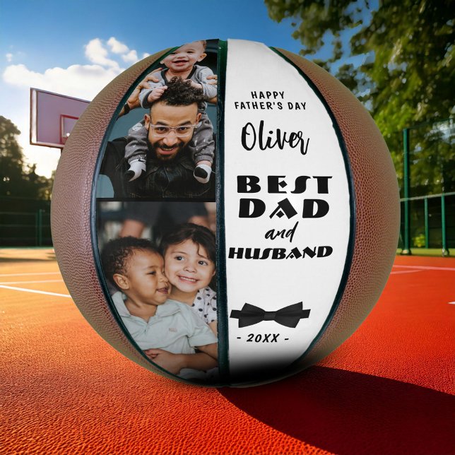 Balón De Baloncesto El mejor papá y el marido del traje negro elegante (Subido por el creador)