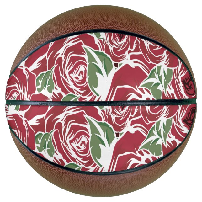 Balón De Baloncesto Elegante Rosa floral Petal (Anverso)