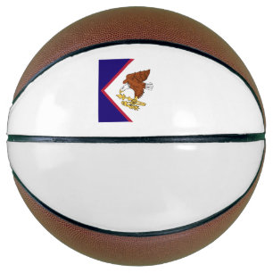 Balón De Baloncesto Emblema de la bandera de Samoa Americana