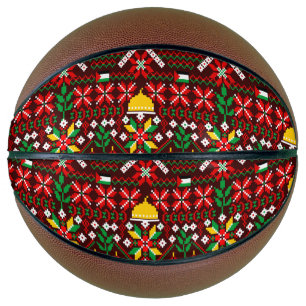 Balón De Baloncesto Embrodería tradicional de Palestina Tatreez