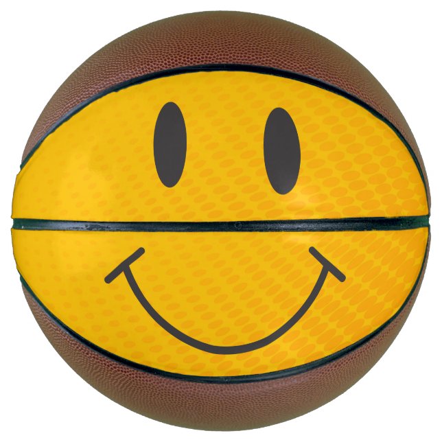 Balón De Baloncesto Emoji sonriente (Anverso)