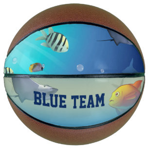 Balón De Baloncesto Escena submarina