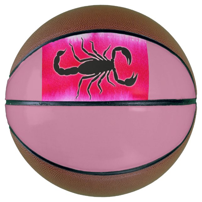 Balón De Baloncesto escorpión rosa (Anverso)