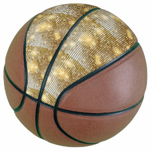 Balón De Baloncesto Espinosa y brillante secuela dorada bola disco pur