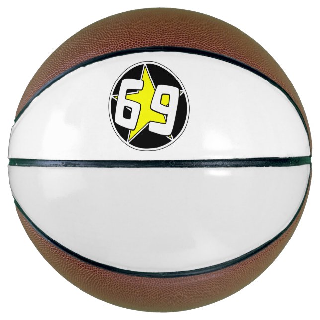 Balón De Baloncesto Estrella amarilla 69 (Anverso)