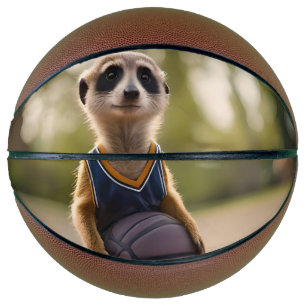 Balón De Baloncesto Estrella del Pequeño Hoop: El bebé Meerkat sostien