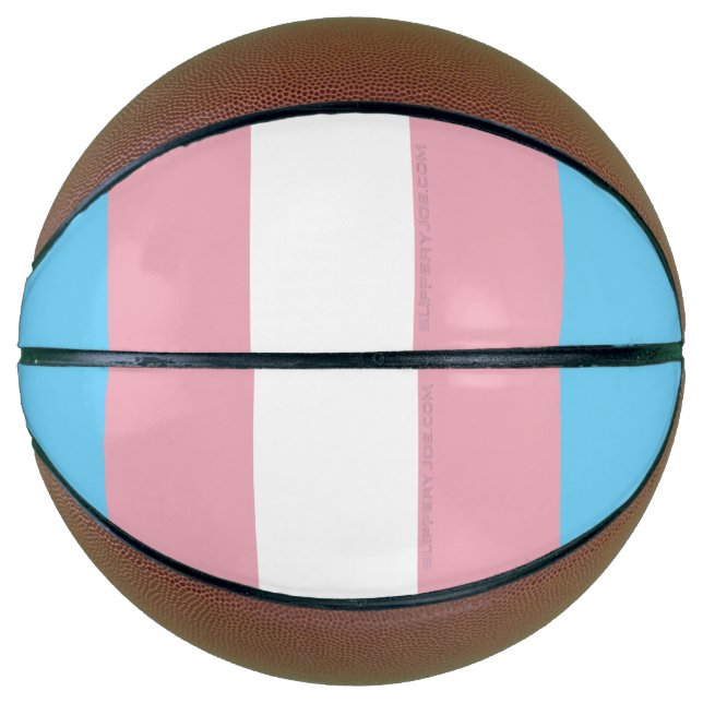 Balón De Baloncesto Estrella transgénero de la diversidad del orgullo  (Anverso)