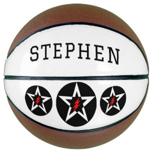 Balón De Baloncesto Estrellas de nombre personalizadas