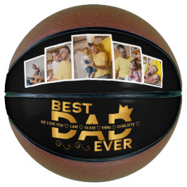 Balón De Baloncesto Familia de Personalizados Best Dad 5 Foto Con Nomb