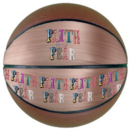 Balón De Baloncesto Fe retro por miedo