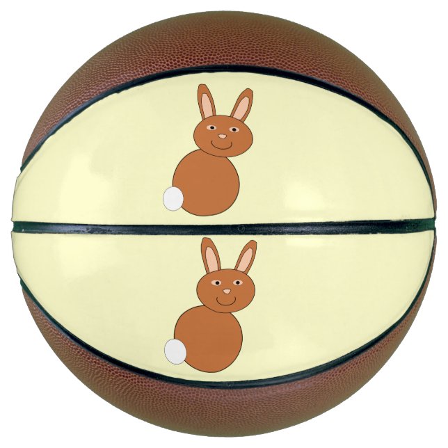 Balón De Baloncesto Felices bolas de Bunny de Pascua (Anverso)