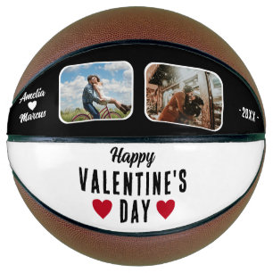 Balón De Baloncesto Feliz día de San Valentín Corazones Rojos 2 Fotos