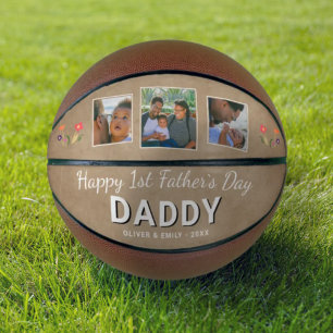 Balón De Baloncesto Feliz Día del Padre Papá Keepsake 3 Foto