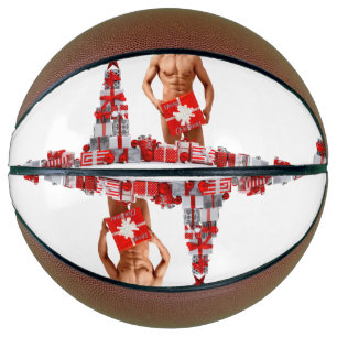 Balón De Baloncesto Feliz Navidad SlipperyJoe regalo rojo blanco plate