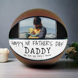 Balón De Baloncesto Feliz primer día del padre Papá Foto 