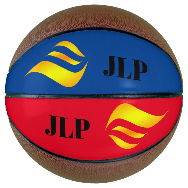 Balón De Baloncesto Flores personalizadas (Anverso)