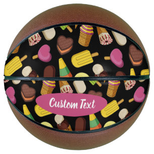 Balón De Baloncesto Fondo de Crema de Hielo