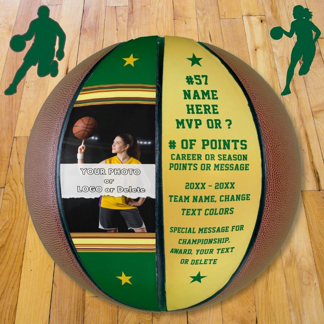 Balón De Baloncesto Foto: Baloncesto Personalizado para adultos mayore (Photo basketball. Basketball senior night gift ideas.
 How about personalized basketball team gifts?)