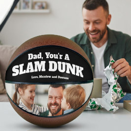 Balón De Baloncesto Foto de cumpleaños'' ¡Mate de volea!'' Personaliza