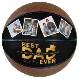 Balón De Baloncesto Foto de la familia del Personalizado Mejor Papá Nu