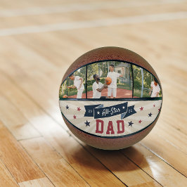Balón De Baloncesto Foto de Personalizado de papá de todas las estrell