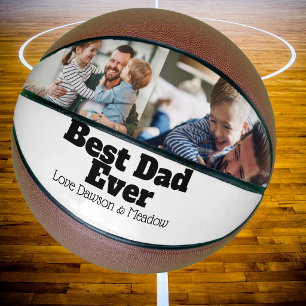 Balón De Baloncesto Foto mejor papá del mundo baloncesto Personaliza