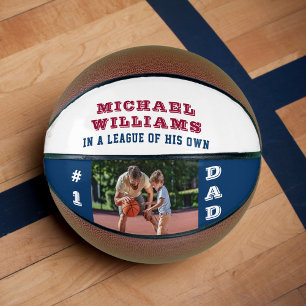 Balón De Baloncesto Foto personalizada #1 papá en una liga propia