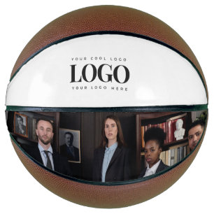 Balón De Baloncesto Foto personalizada con logotipo corporativo de per