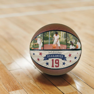 Balón De Baloncesto Foto personalizada del jugador y número Keepsake