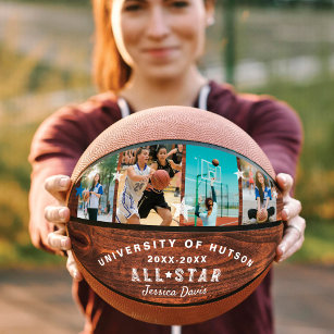 Balón De Baloncesto Fotos del Collage del jugador personalizado All St
