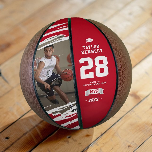 Balón De Baloncesto Fotos personalizados Fin de temporada MVP Red (Subido por el creador)