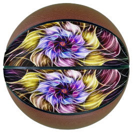 Balón De Baloncesto fractal flower