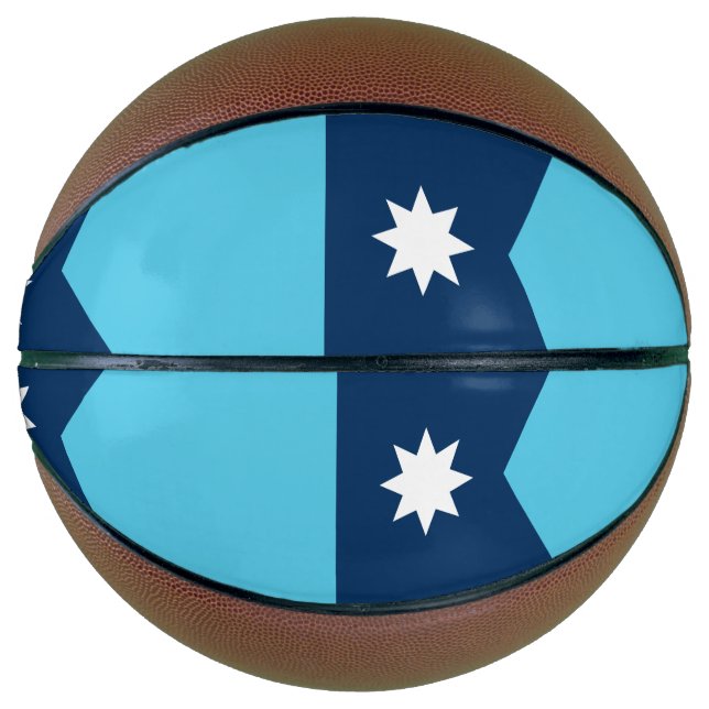 Balón De Baloncesto Fullsize Basketball with Flag of Minnesota, USA (Anverso)