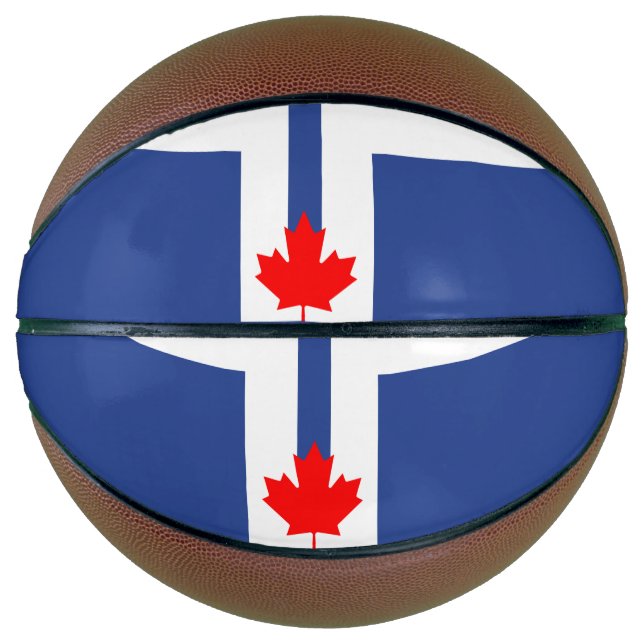 Balón De Baloncesto Fullsize Basketball with Flag of Toronto, Canada (Anverso)