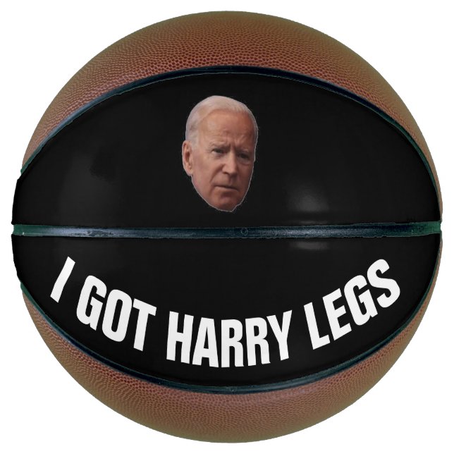 Balón De Baloncesto FUNNY BIDEN, TENGO HARRY LEGS Baloncesto (Anverso)